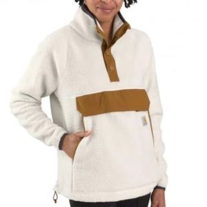Womens Carhartt 1/4 Snap Fleece Pullover Small